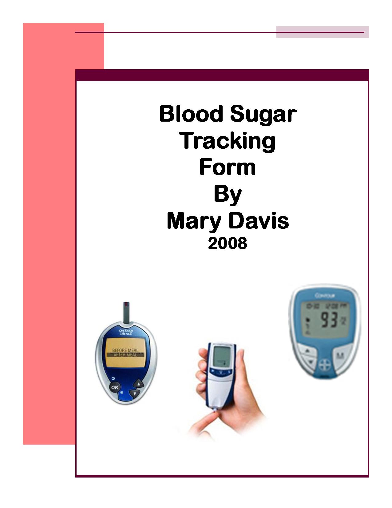 Blood Sugar Tracking Form